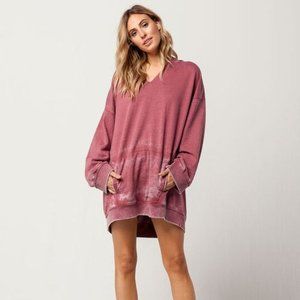 Free People Get It Distressed Oversized Hoodie